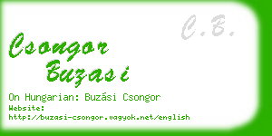 csongor buzasi business card