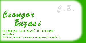 csongor buzasi business card